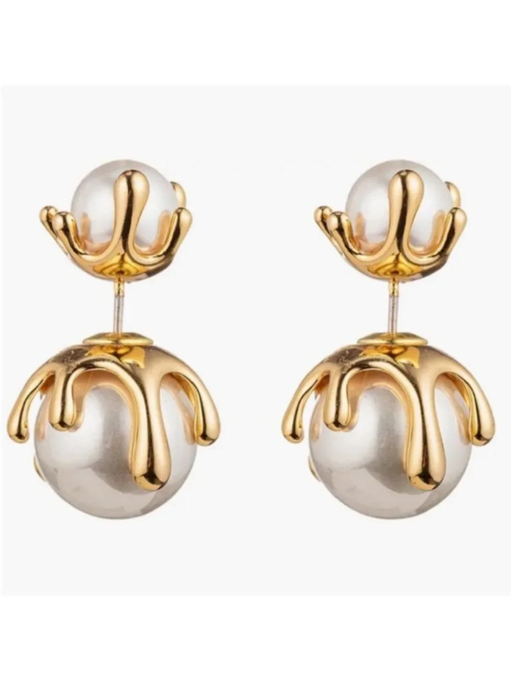 New! Nordstrom Eye Candy Los Angeles Lucia Pearl Earrings (3014) NWOT